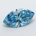 10.07ct Marquise Lab Grown Diamond (Colour Fancy Vivid Blue, Clarity VVS2, IGI Certified)