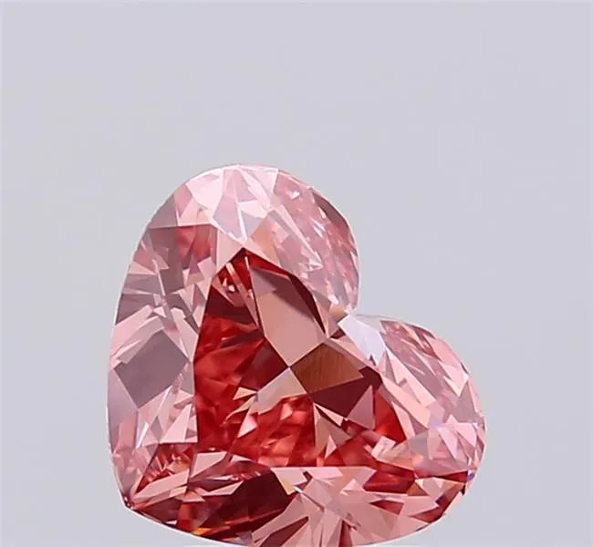 2.05ct Heart Lab Grown Diamond (Colour Fancy Vivid Pink, Clarity VS1, IGI Certified)