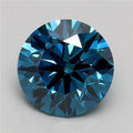 2.11ct Round Lab Grown Diamond (Colour Fancy Vivid Blue, Clarity VVS2, Cut EX, IGI Certified)