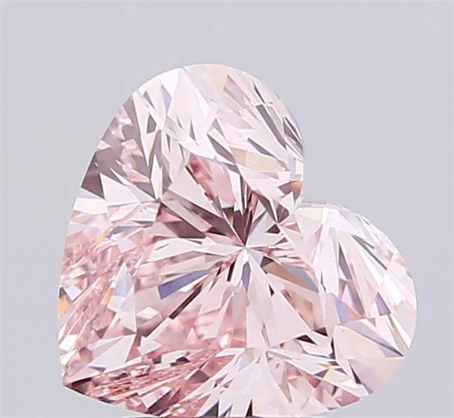 3.00ct Heart Lab Grown Diamond (Colour Fancy Pink, Clarity VS1, IGI Certified)