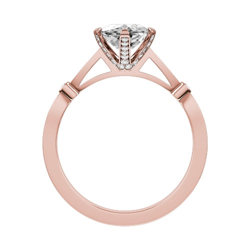 Marquise Lab-grown Diamond Bridal Ring — front