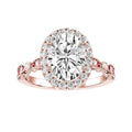 Oval Lab-grown Diamond Bridal Ring — down